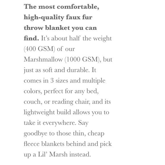 Unhide Lil’ Marsh Faux Fur Throw Blanket Silver Fox Rare Discontinued Color - Picture 10 of 11